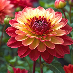 Георгин Оникс Найт купить по цене от 590р. в интернет-магазине «Посадика» с доставкой почтой в в Светлыйе и по всей России – [изображение №1].