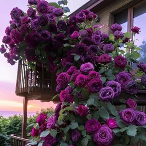 Роза Плетистая Плум Пэшн купить по цене от 610р. в интернет-магазине «Посадика» с доставкой почтой в в Светлыйе и по всей России – [изображение №1].